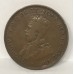 AUSTRALIA 1920 .ONE 1 PENNY . RARE TOP DOT . 6 PEARLS